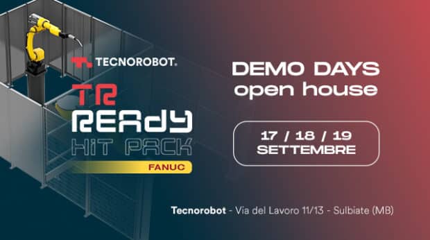DEMO DAYS: L’Open House di Tecnorobot  17/18/19 Settembre 2026 thumbnail
